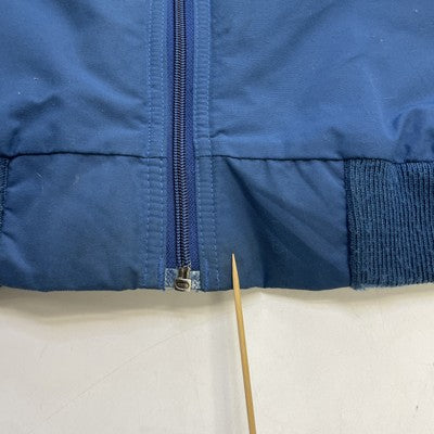 Vintage L.L. Bean Fleece Lined Bomber Jacket Size Large Blue