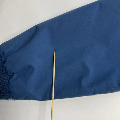 Vintage L.L. Bean Fleece Lined Bomber Jacket Size Large Blue