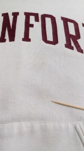 Vintage Stanford Sweatshirt Hoodie Size Medium 80s
