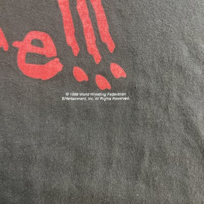 Vintage WWF Bowlerama Attitude To Spare Bowl T-Shirt Size Large 199 90s