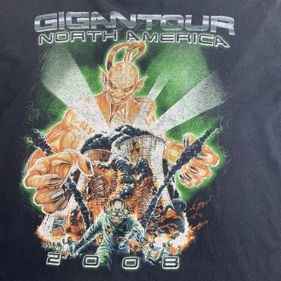 Gigantour North America North America Tour T-Shirt Size XL Band Tee 2008