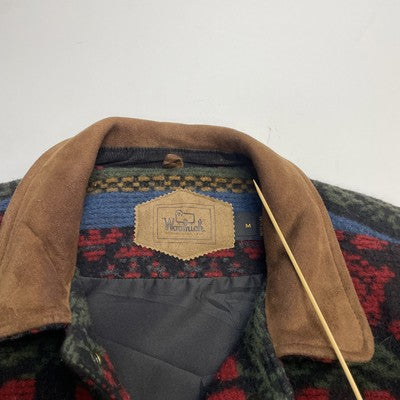 Vintage Woolrich Wool Coat Jacket Size Medium Western Aztec