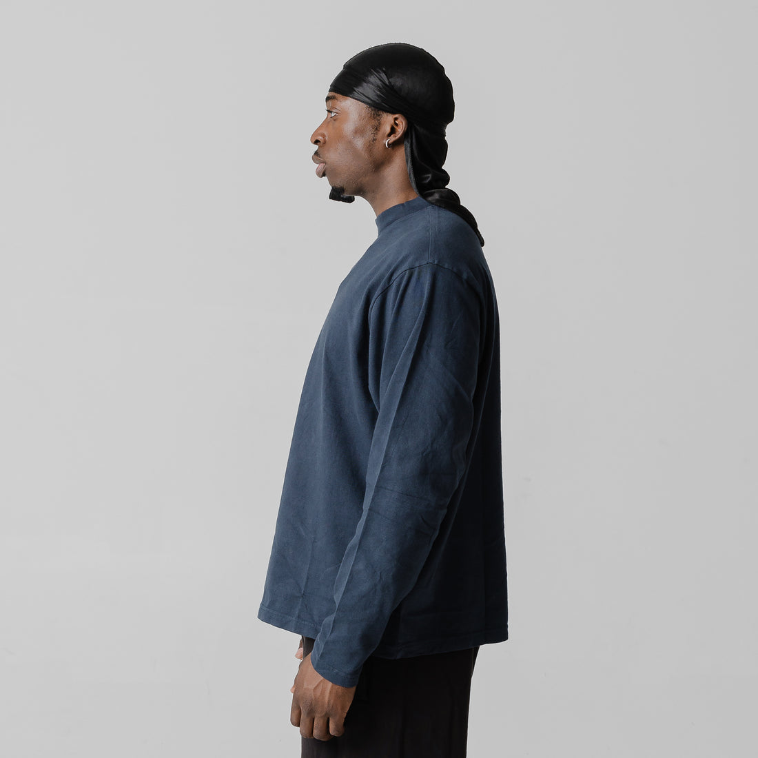 Yeezy Gap Unreleased Season Long Sleeve T-Shirt Navy Blue